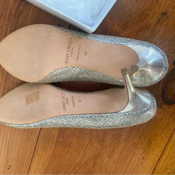 SILVER Jimmy Choo heels never worn - Picture 6 of 8